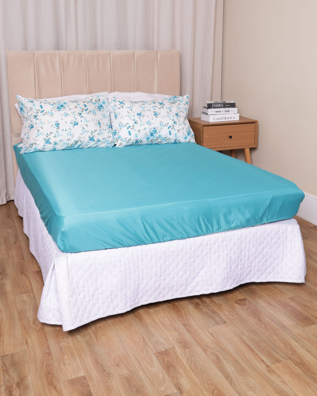 Jg-De-Cama-Cs-3-Pcs-Romantico-Inv24---Verde-Outros