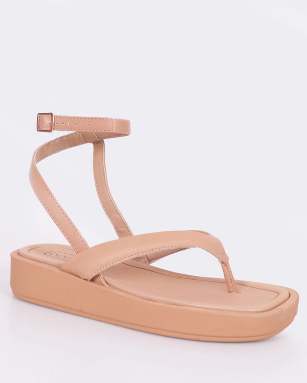 Sandália Feminina Beira Rio Flatform Bege 34