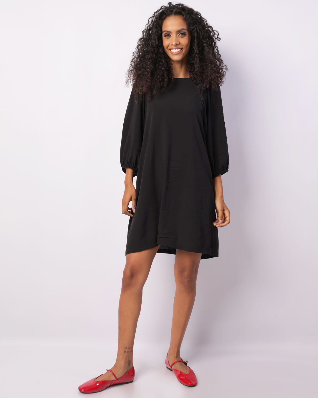 Vestido-Ml-Viscose-Liso-Pto---Preto