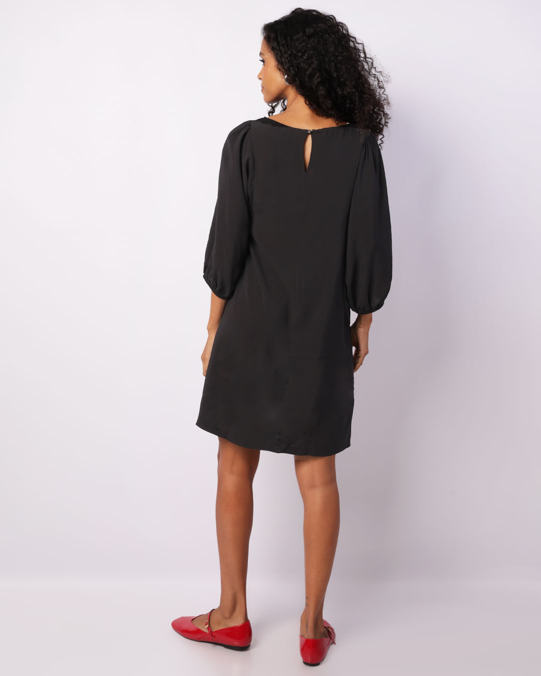 Vestido-Ml-Viscose-Liso-Pto---Preto