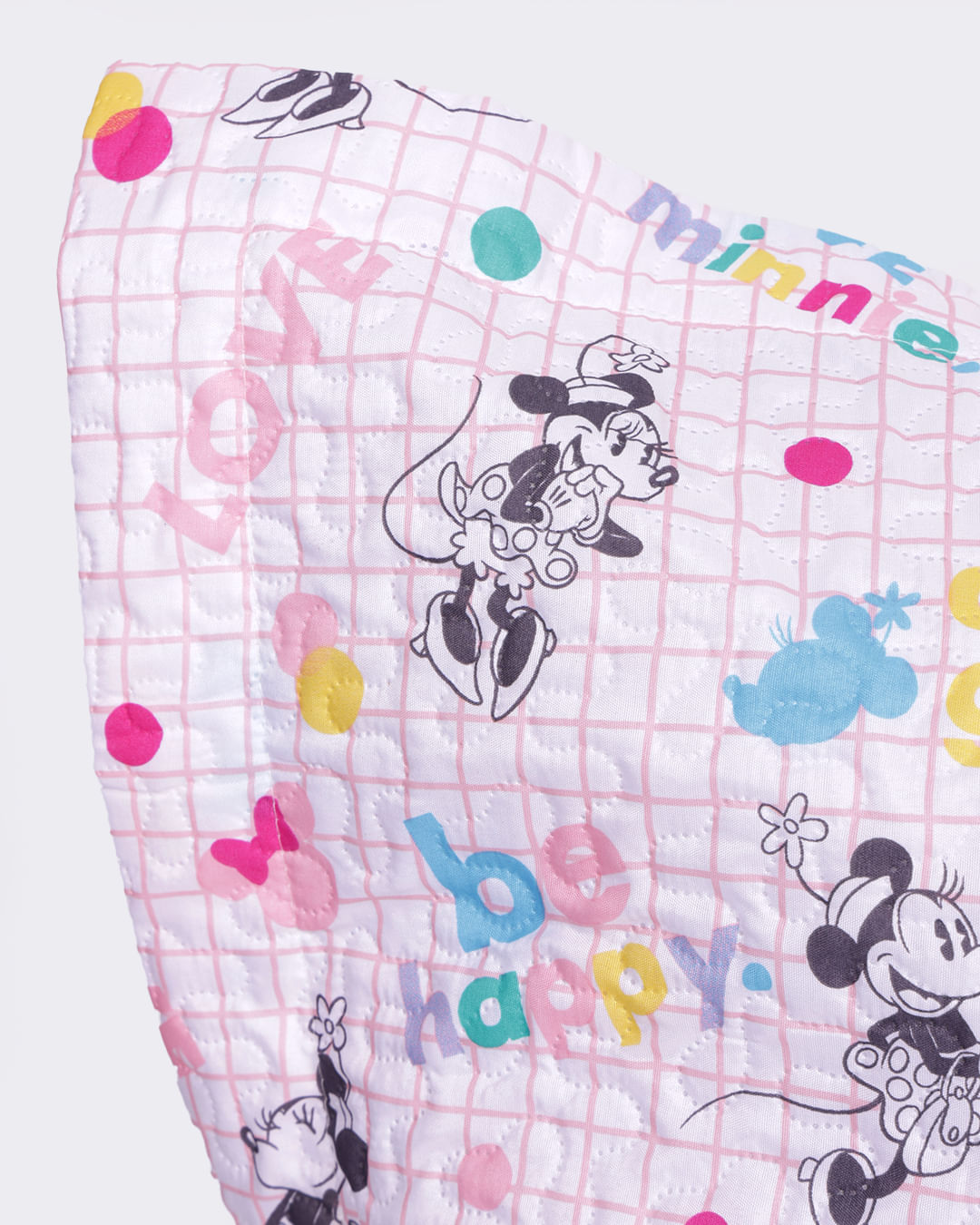 Porta-Travesseiro-Minnie-Be-Happy---Rosa