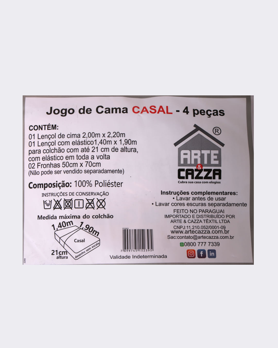 Jogo-Ac2003-Microfibra-Casal-4pcs---Amarelo-Outros