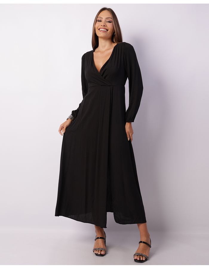 Vestido-730408-Longo-Ml-Slub-Liso---Preto