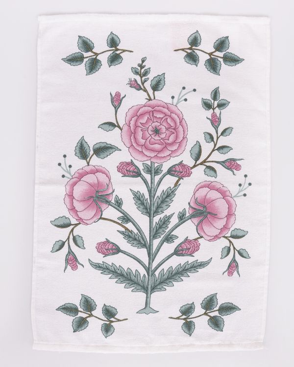 Pano De Copa 45cmx65cm Döhler Floral Branco UN