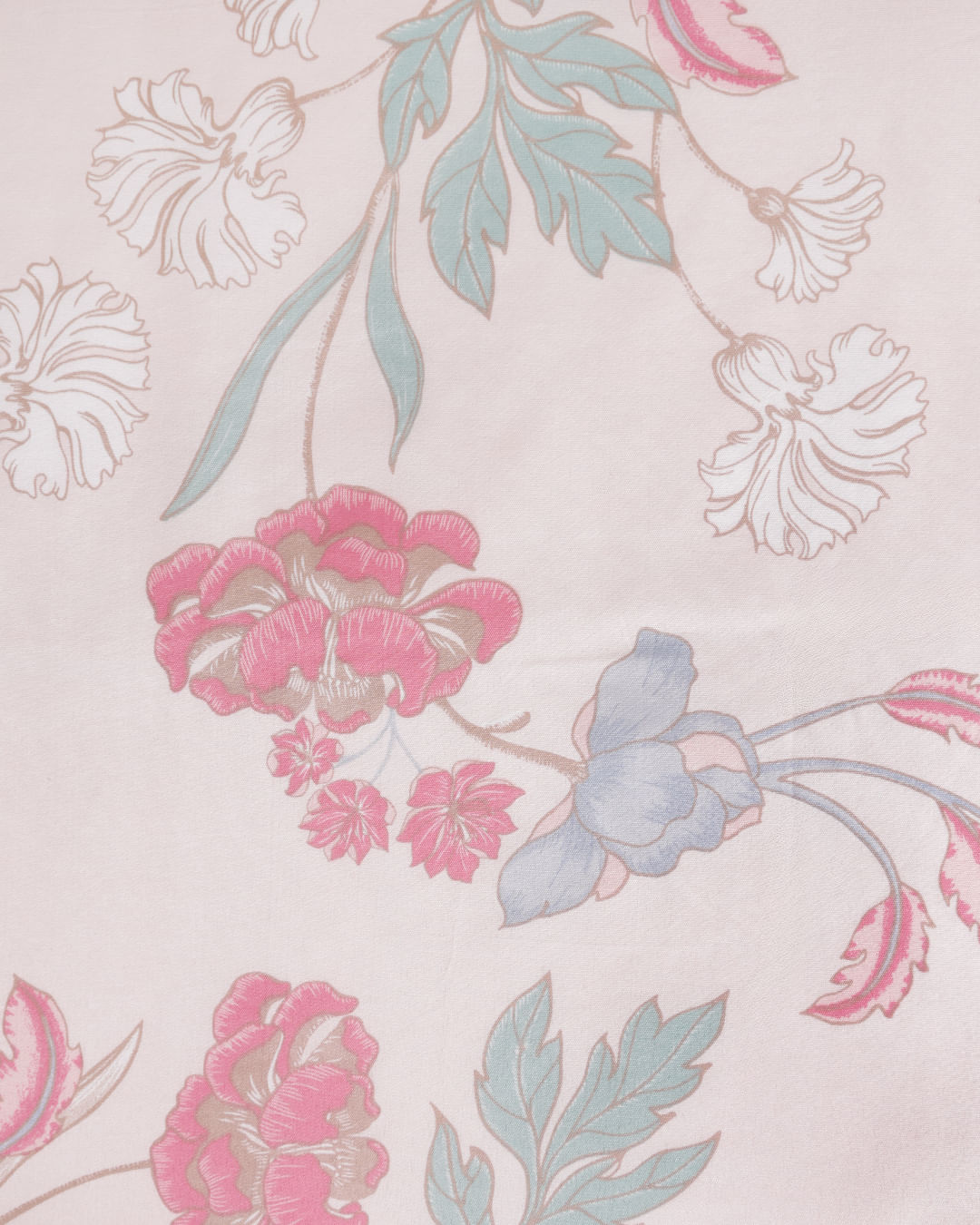 Lencol-Solteiro-C-Elast-Veronica-Floral---Rosa