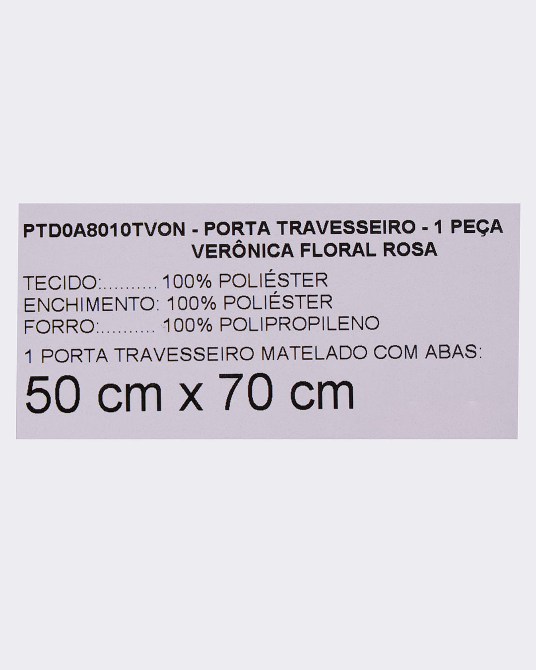 Porta Travesseiro Avulso 50x70cm Andreza Estampa Floral Rosa-1744631347114