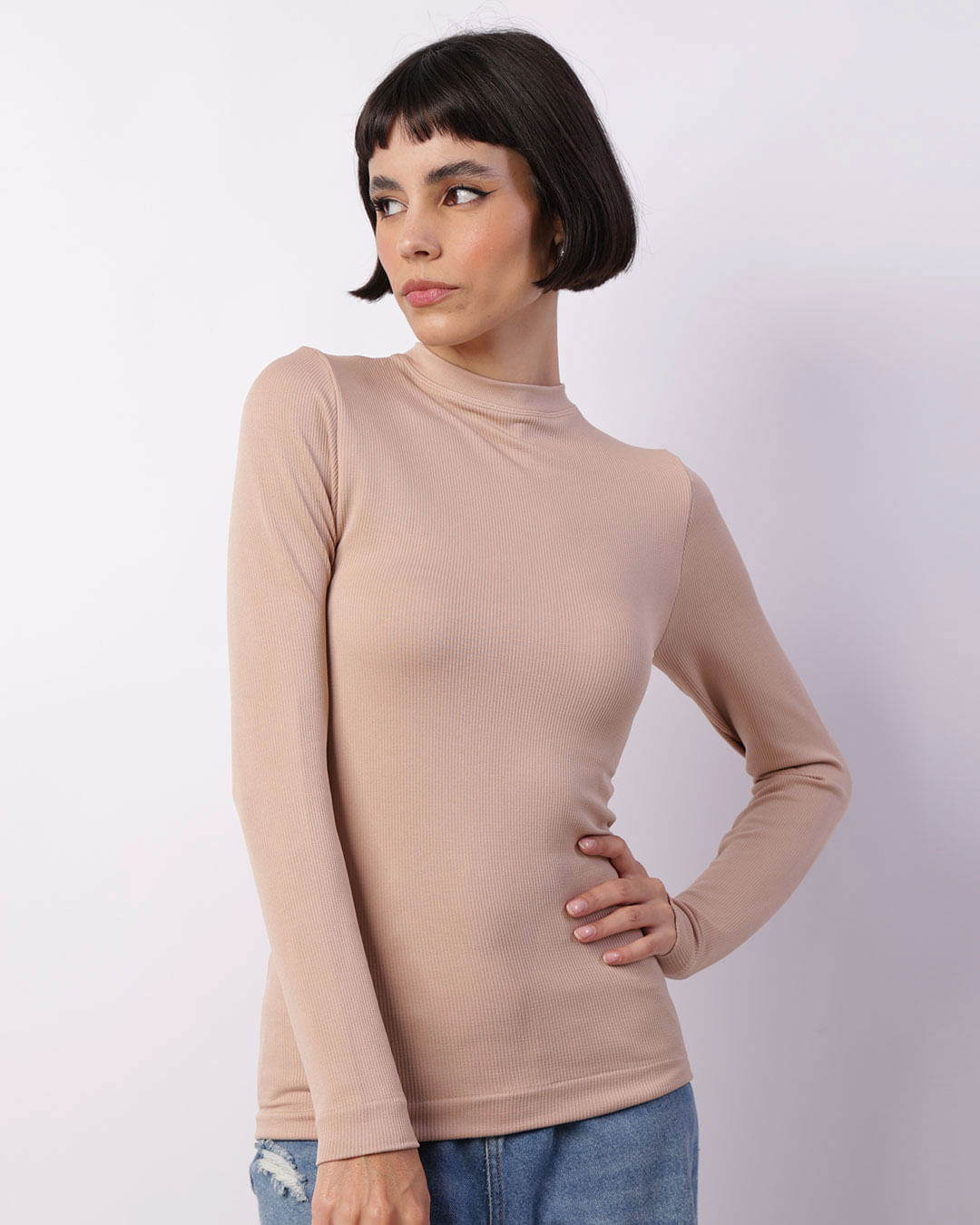 Blusa-Mg-Lg-S-Costura-Lsb100--Fem-Bege---Bege