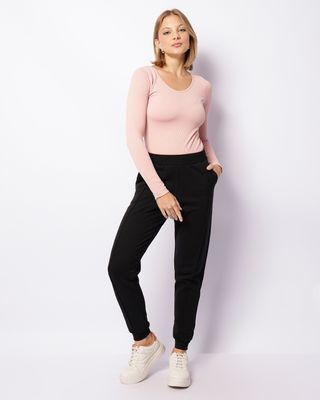 Calca-T585-Moletom-Jogger-Com-Friso---Preto