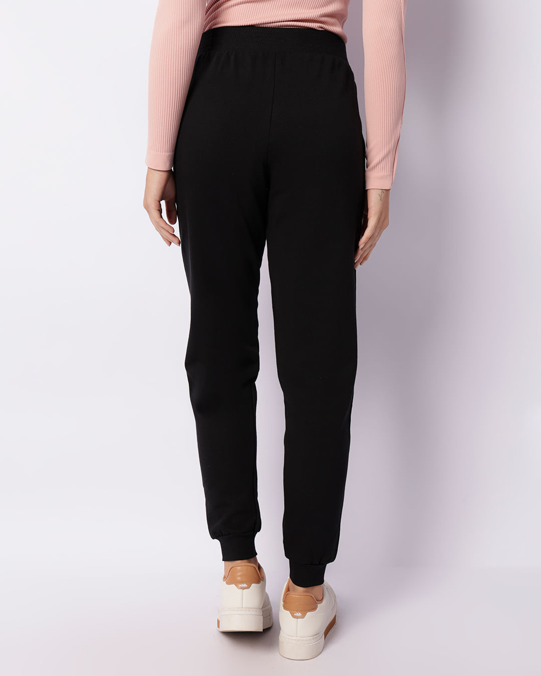 Calca-T585-Moletom-Jogger-Com-Friso---Preto