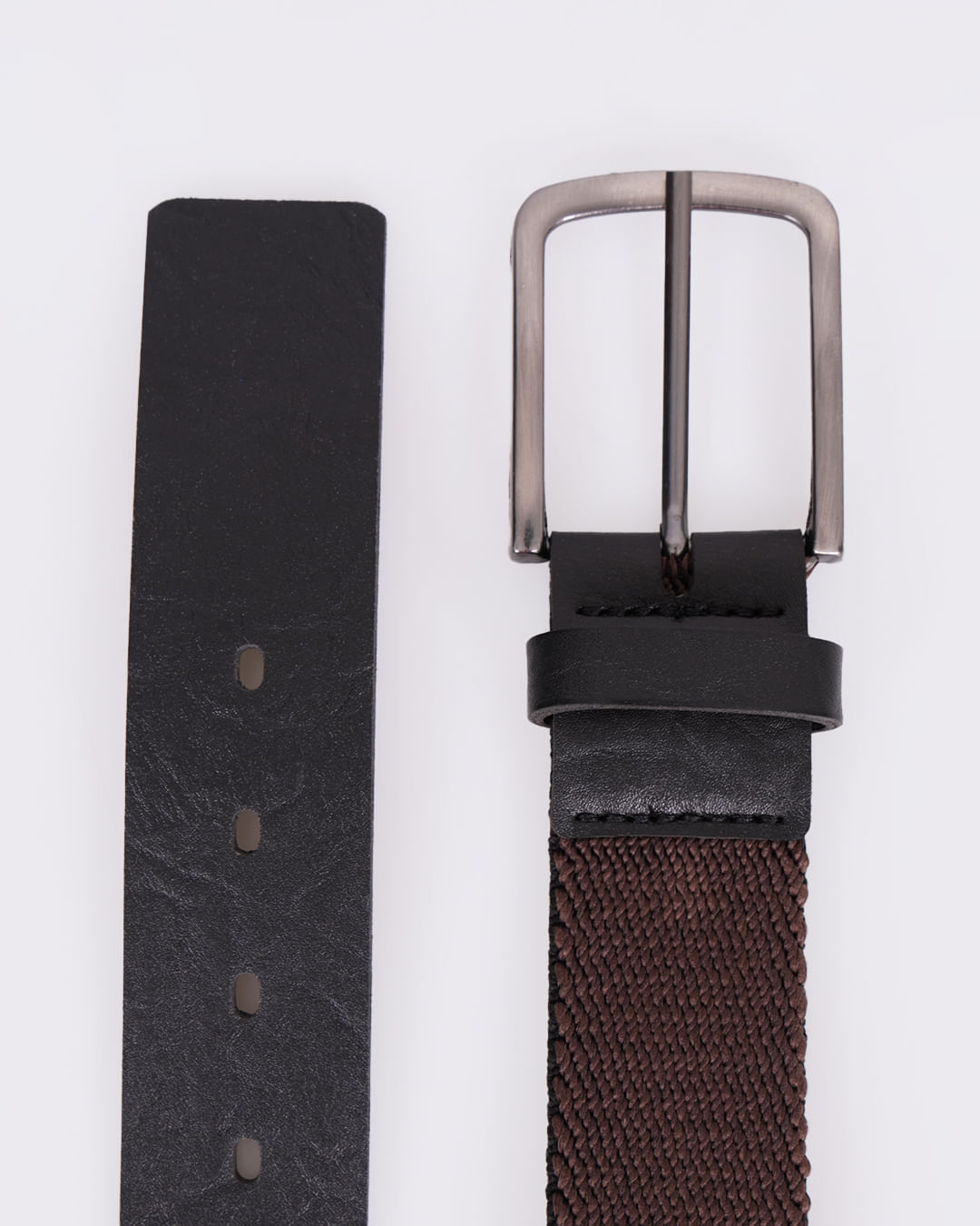 Cinto-Casual-Lona-Elastico-K24002---Marrom-Escuro