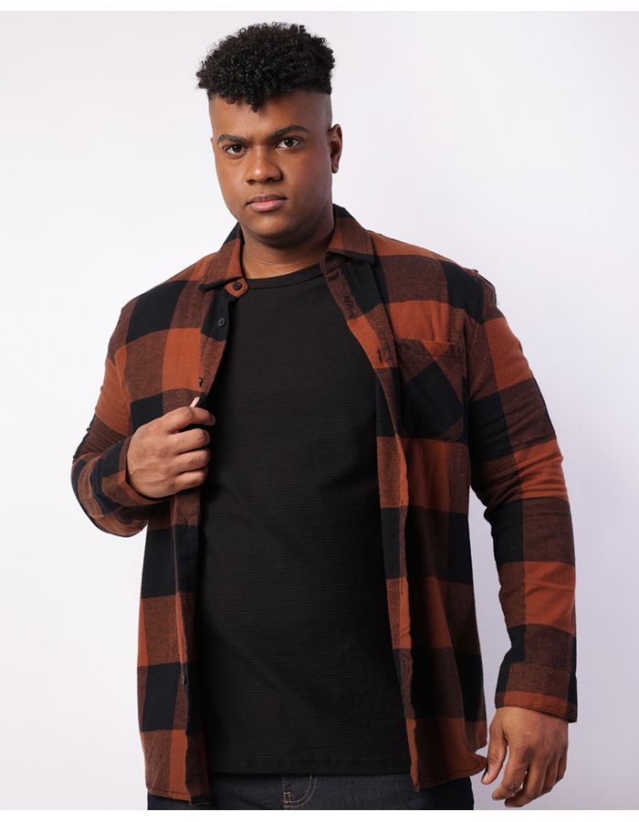 Camisa-Flanela-Ml-Marrom-Plus---Marrom