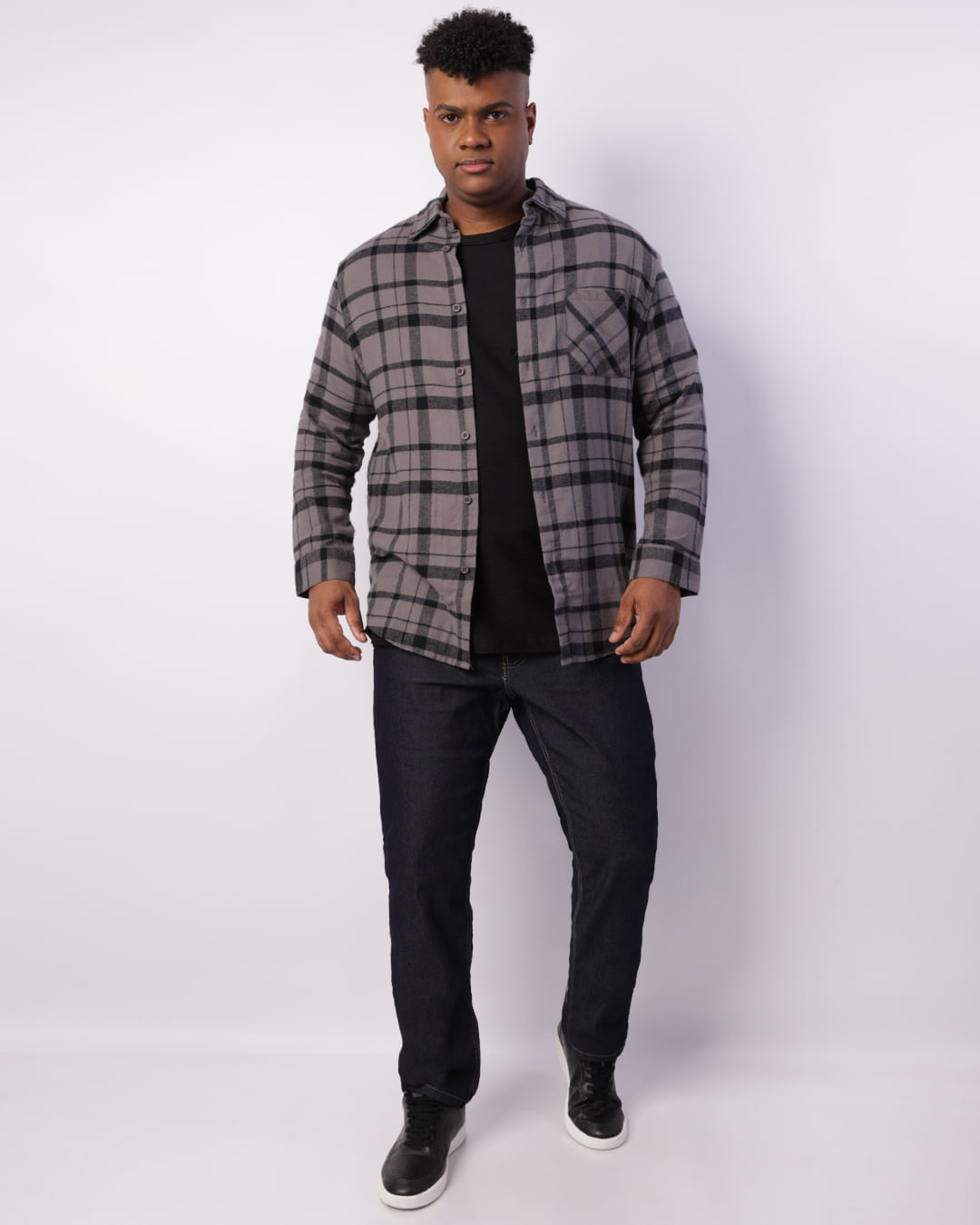 Camisa-Flanela-Ml-Chumbo-Plus---Cinza