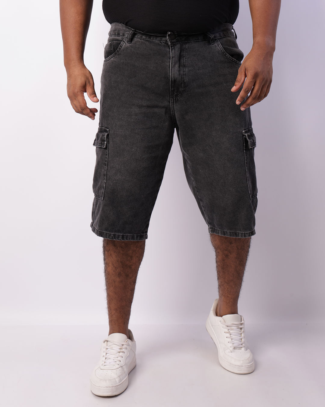 Brmda-Jns-Plu-Cgo-Blk-Cargo---0066202---Jeans-Black