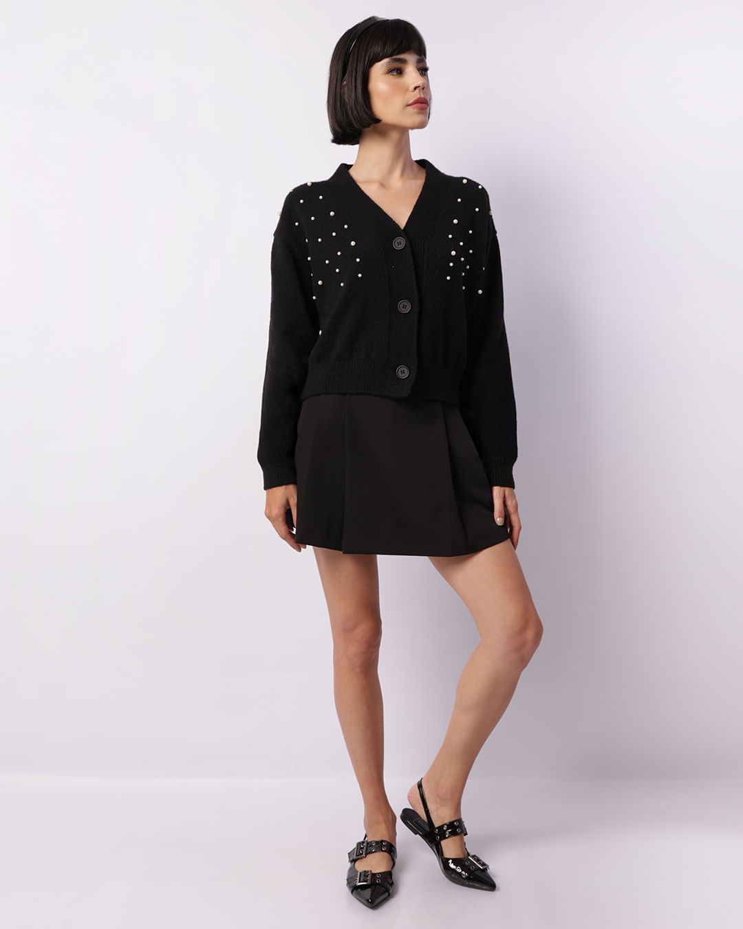Cardigan-Perolas-Nl1092-Knit---Preto