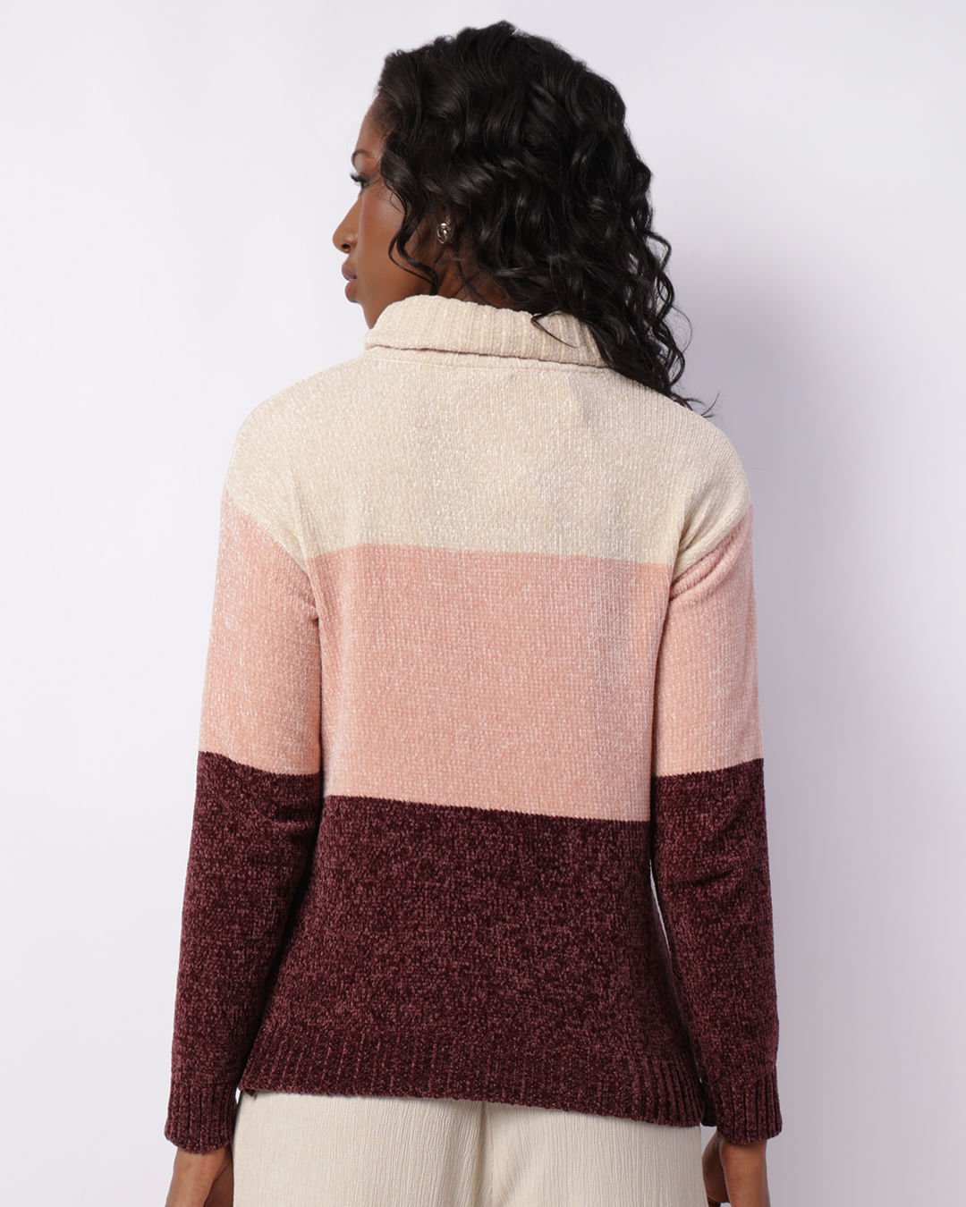 Sueter-Chenille-Listrado-001-Galta-Bege---Bege