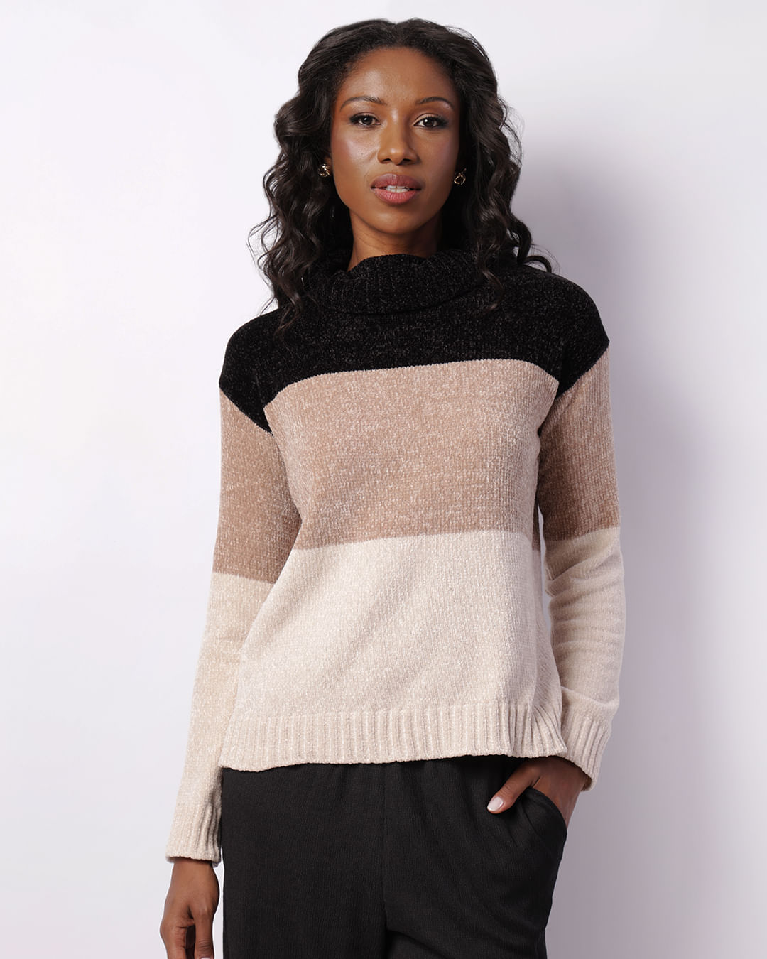 Sueter-Chenille-Listrado-001-Galta-Pto---Preto