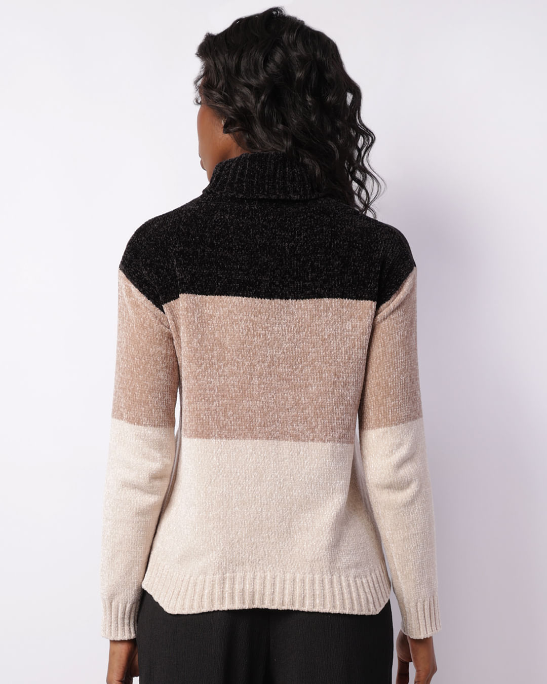 Sueter-Chenille-Listrado-001-Galta-Pto---Preto