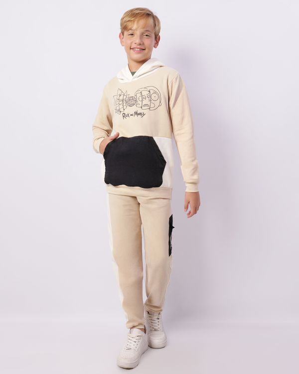 Calça Moletom Juvenil Jogger Rick And Morty Bege 14