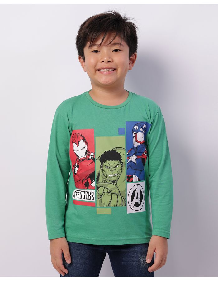 Camiseta-Ch39956-Ml-M-410-Avengers---Verde