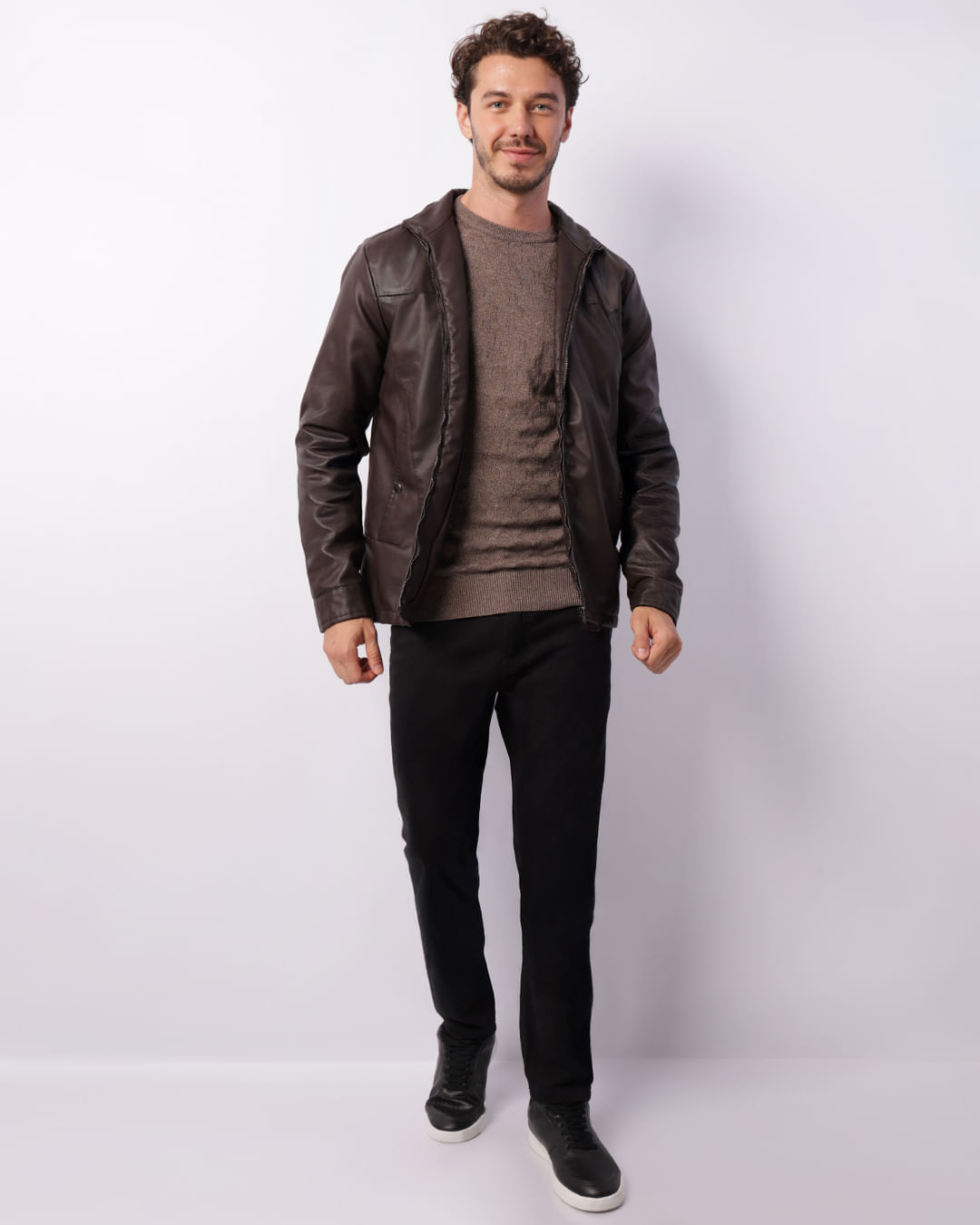 Jkt-Pu-Faux-Lamb-Leather---Marrom