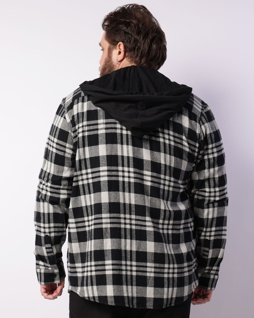 Camisa-Flanela-Ml-C-Capuz--Preto--Plus---Preto