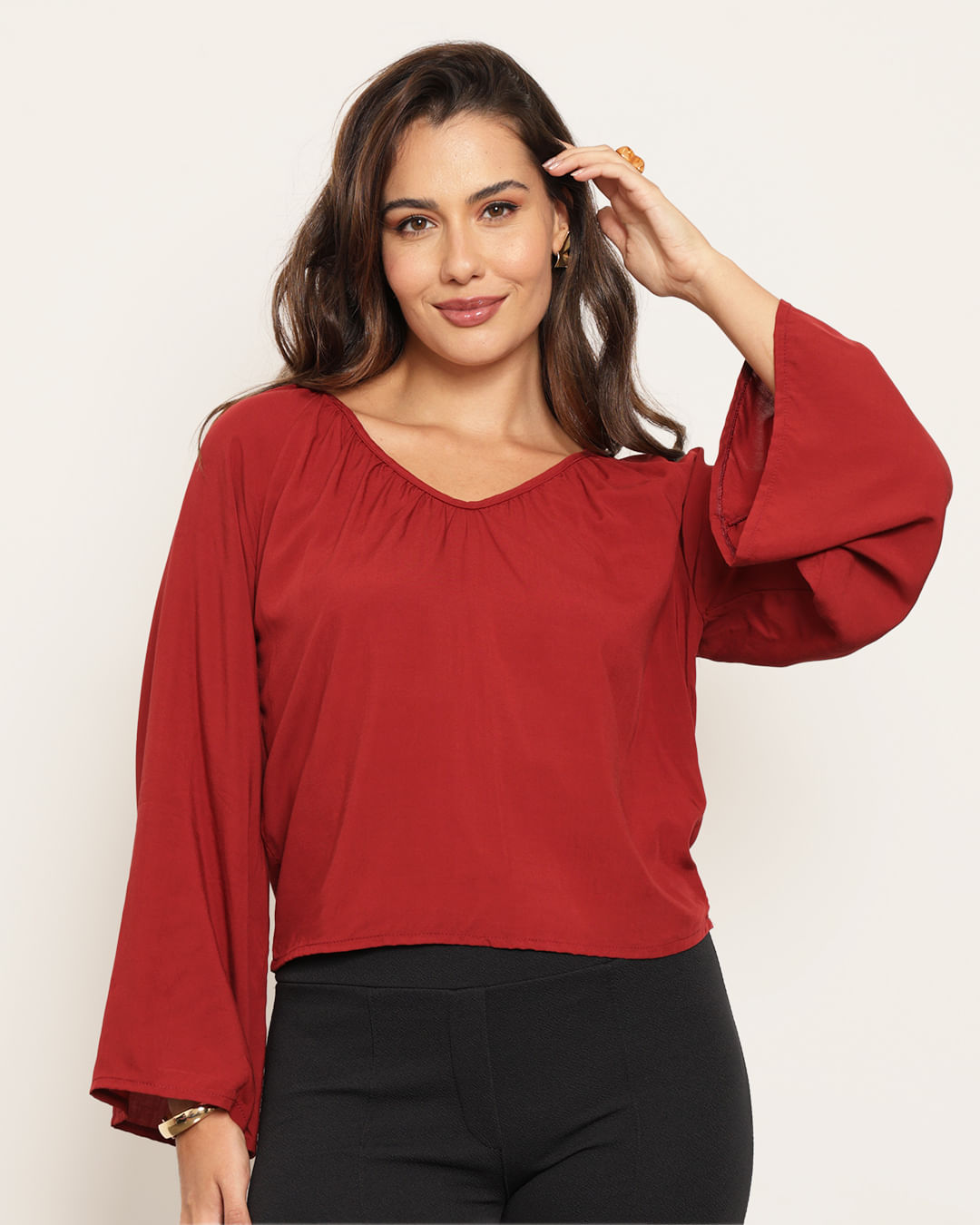 Blusa-Tp-Ml-Viscose-0124---Vermelho-Escuro