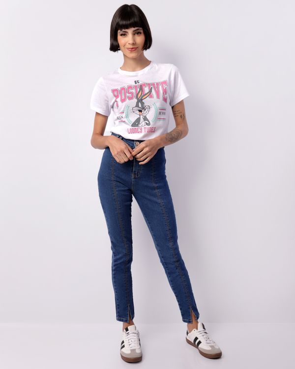 Calça Jeans Feminina Sawary Cigarrete Azul 38