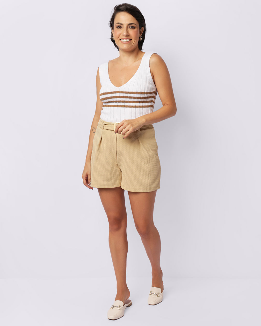 Shorts-Crepe-C-Cinto-3431---Bege-Medio