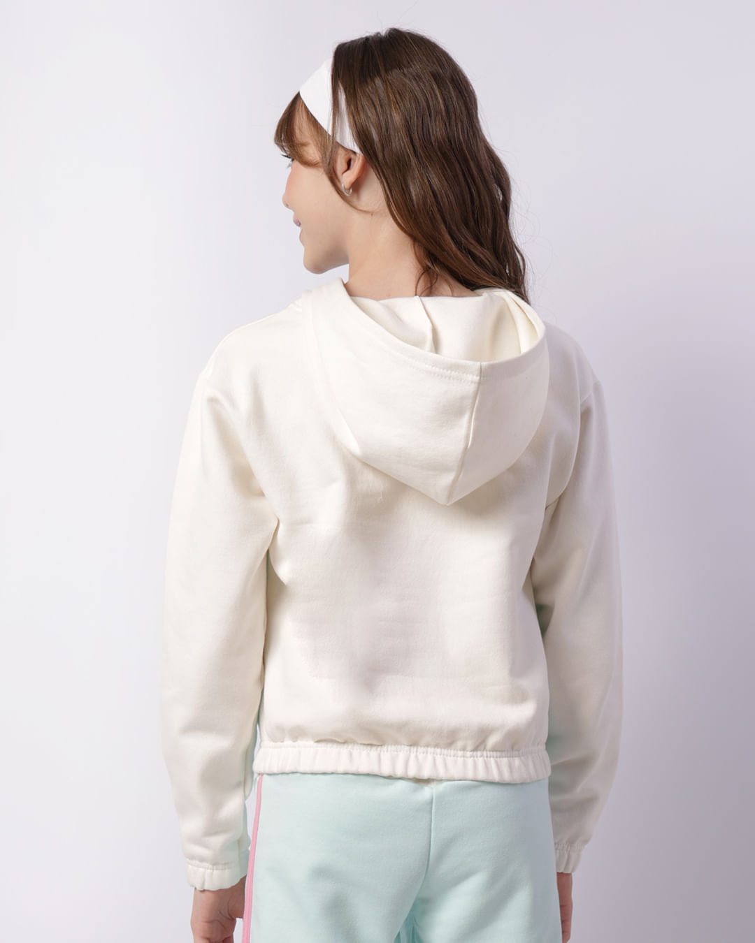 Blusão Moletom Juvenil Recorte Com Capuz Off White-1746721729599