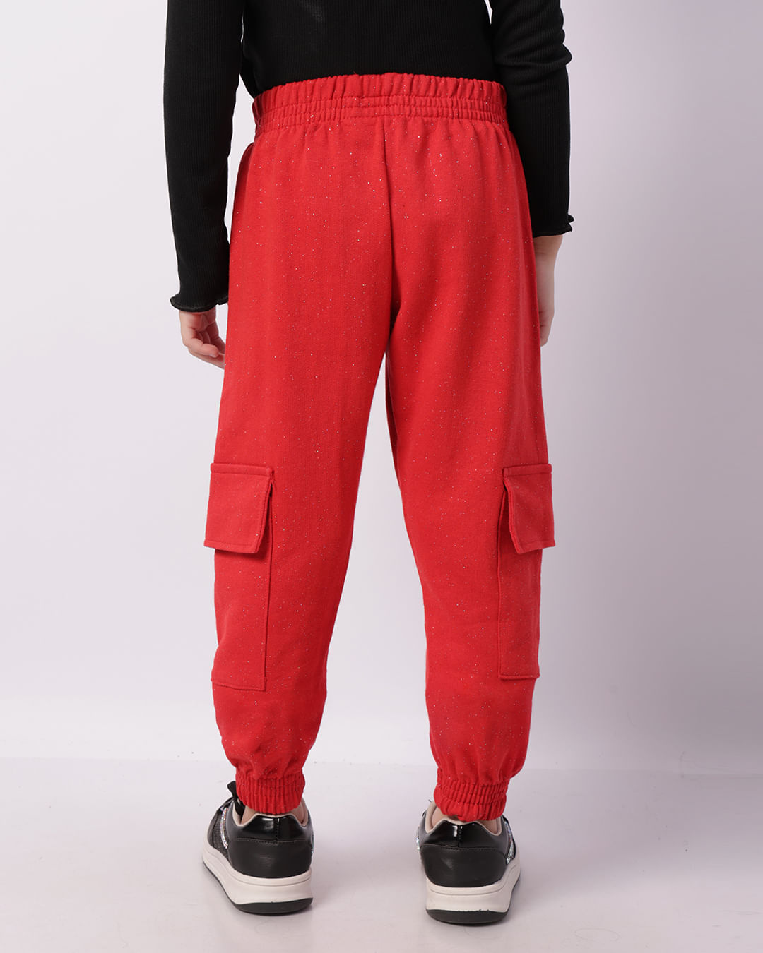 Calça Moletom Infantil Jogger Disney Minnie Vermelha-1746791930093