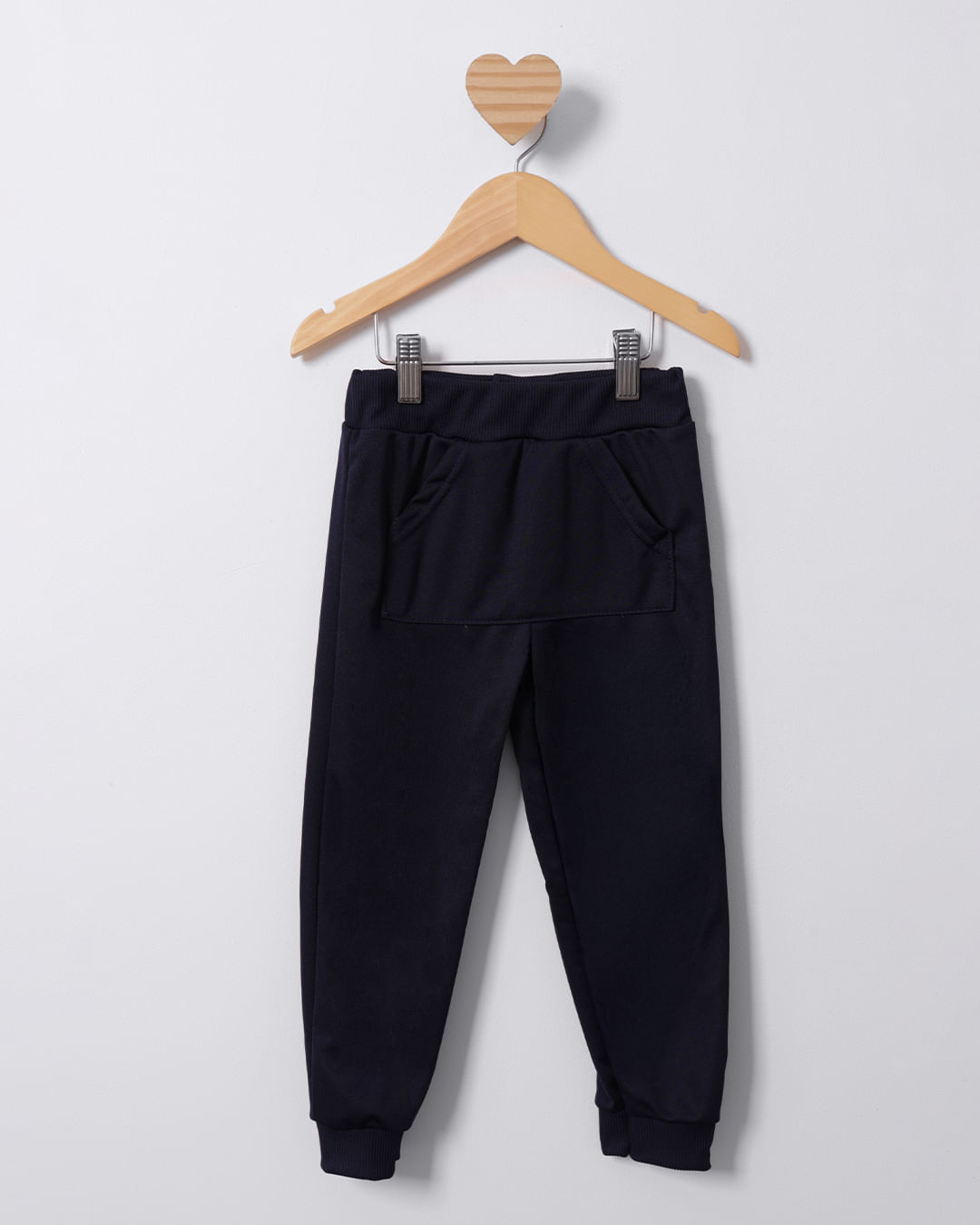 Calça Bebê Helanca Jogger Com Bolso Marinho-1747050517592