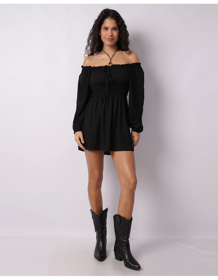Vestido-8025-Ml-Franzido-Pgg---Preto