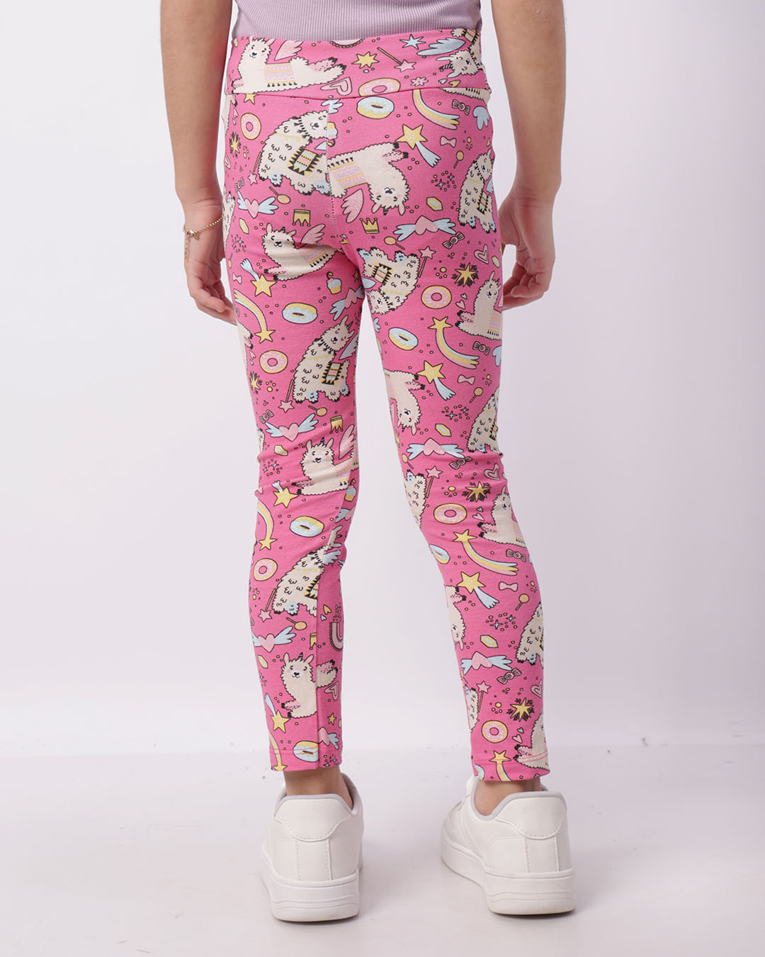 Calça Legging Infantil Estampa Sortidas Rosa-1747150557232