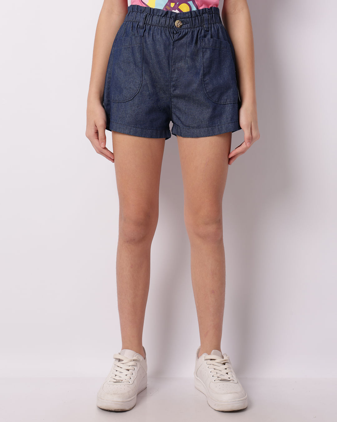 Short-Paper-Bag-Le-F-1016---Jeans-Blue