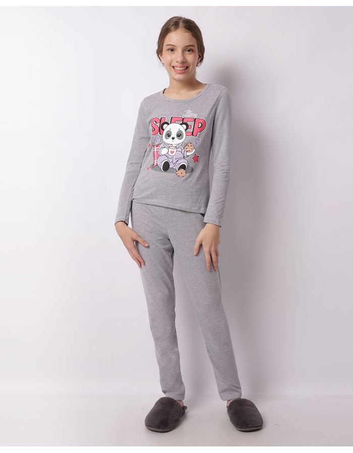 Pijama-Ml-½-Malha-Juva-1120---Cinza