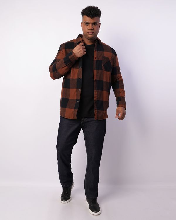 Calça Jeans Plus Size Masculina Reta Azul 48