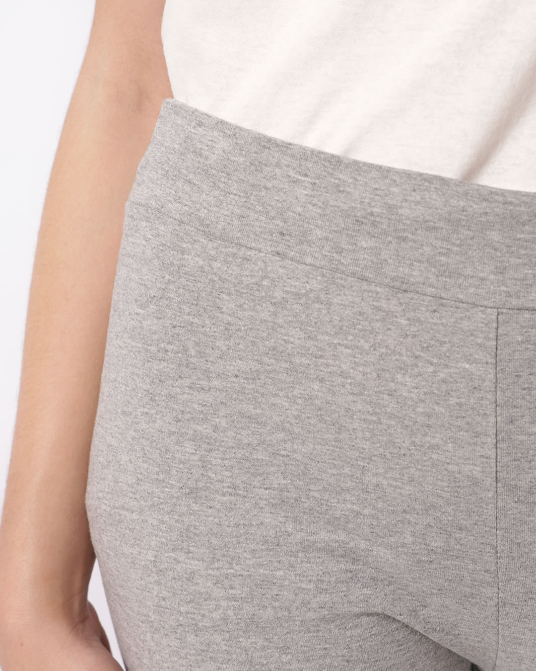 Calça Legging Juvenil Básica Lisa Cinza-1747318003846