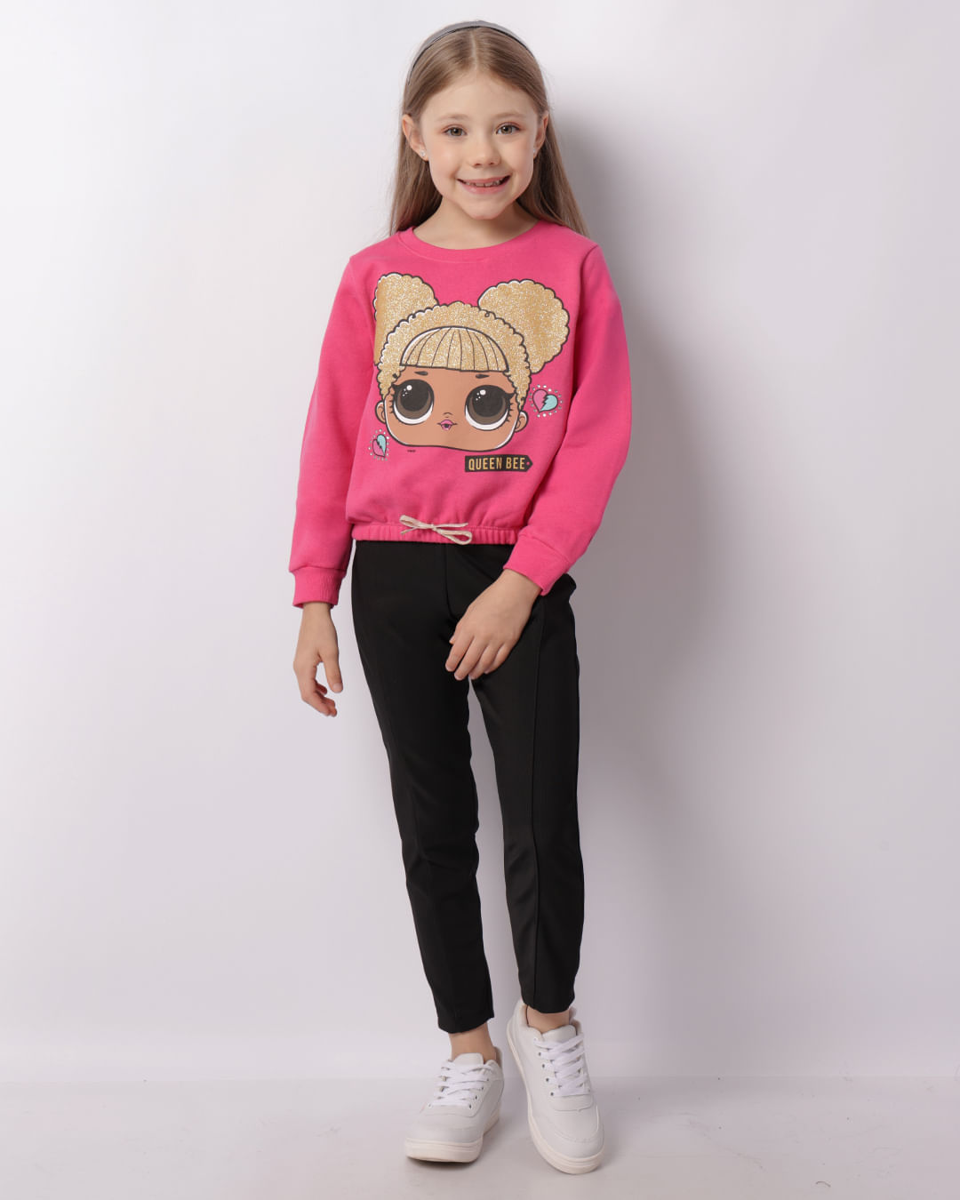 Blusão Moletom Infantil Lol Suprise Rosa-1747323045518