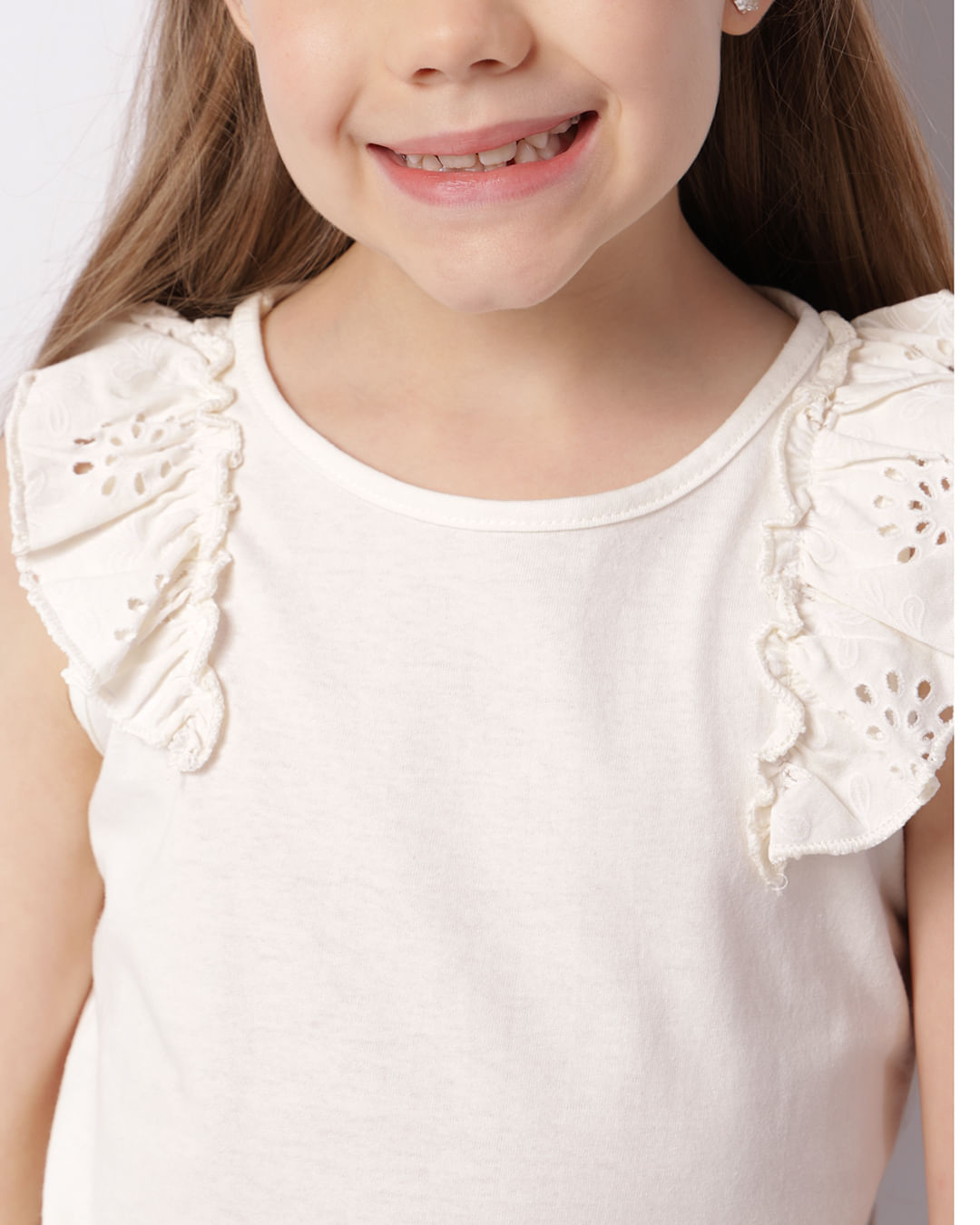 Regata Infantil Detalhe Laise Off White-1747323284722