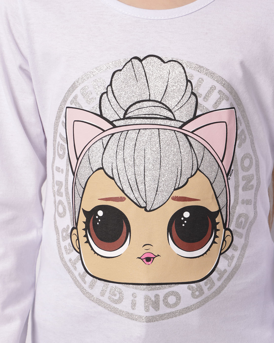 Camiseta Infantil Lol Surprise Manga Longa Branca-1747323490125