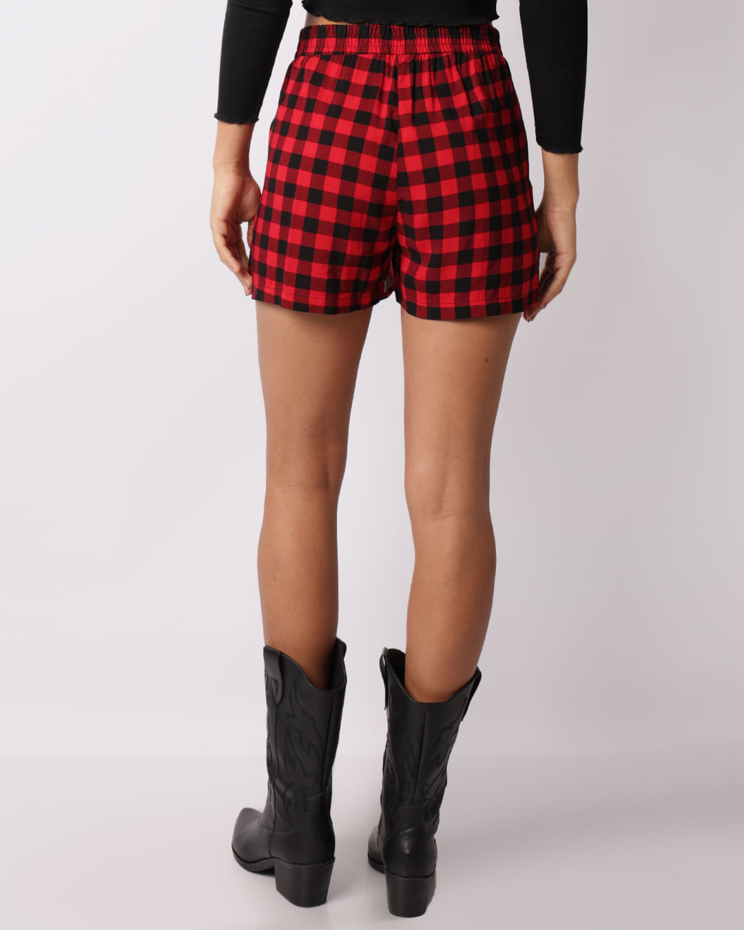 Shorts-Saia-730339-Xadrez-Vrm-Ppg---Estampado