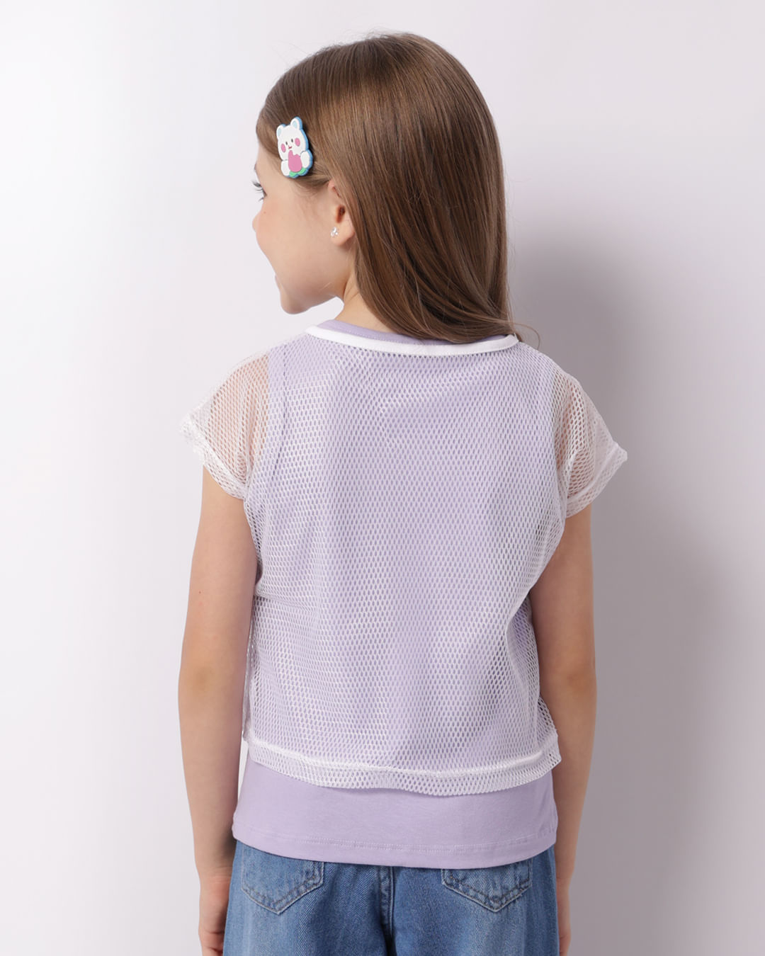 Blusa Infantil Sobreposição Tela Lilás-1747393582046