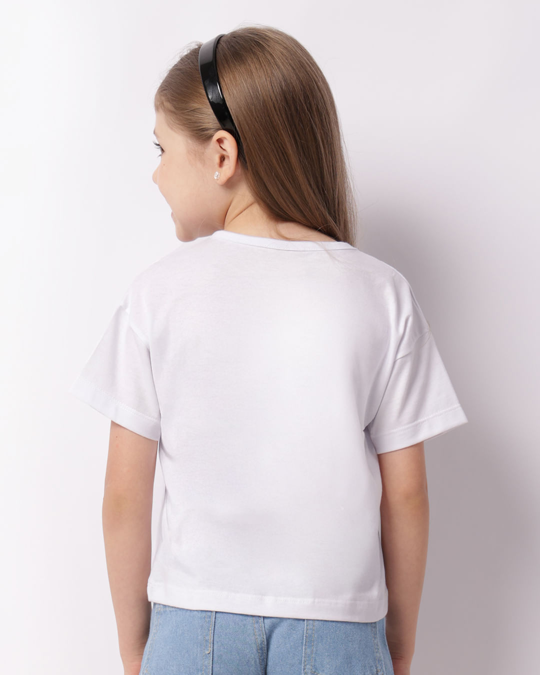 Blusa Infantil Bordado Com Paetê Branca-1747399710271