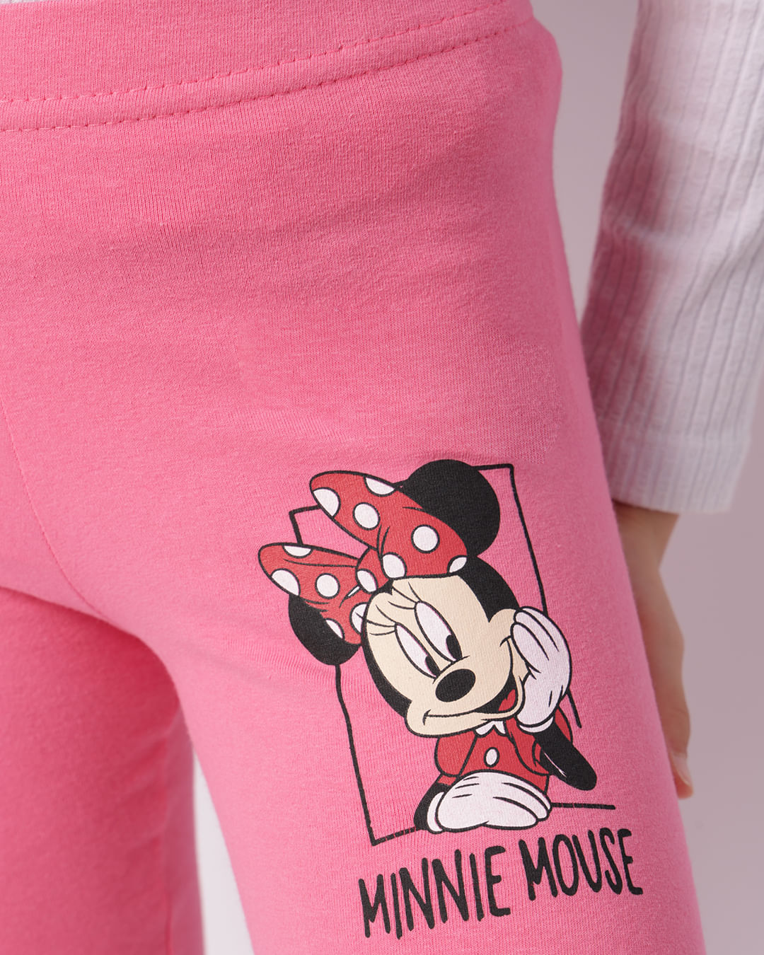 Calça Legging Infantil Disney Minnie Rosa-1747409041490