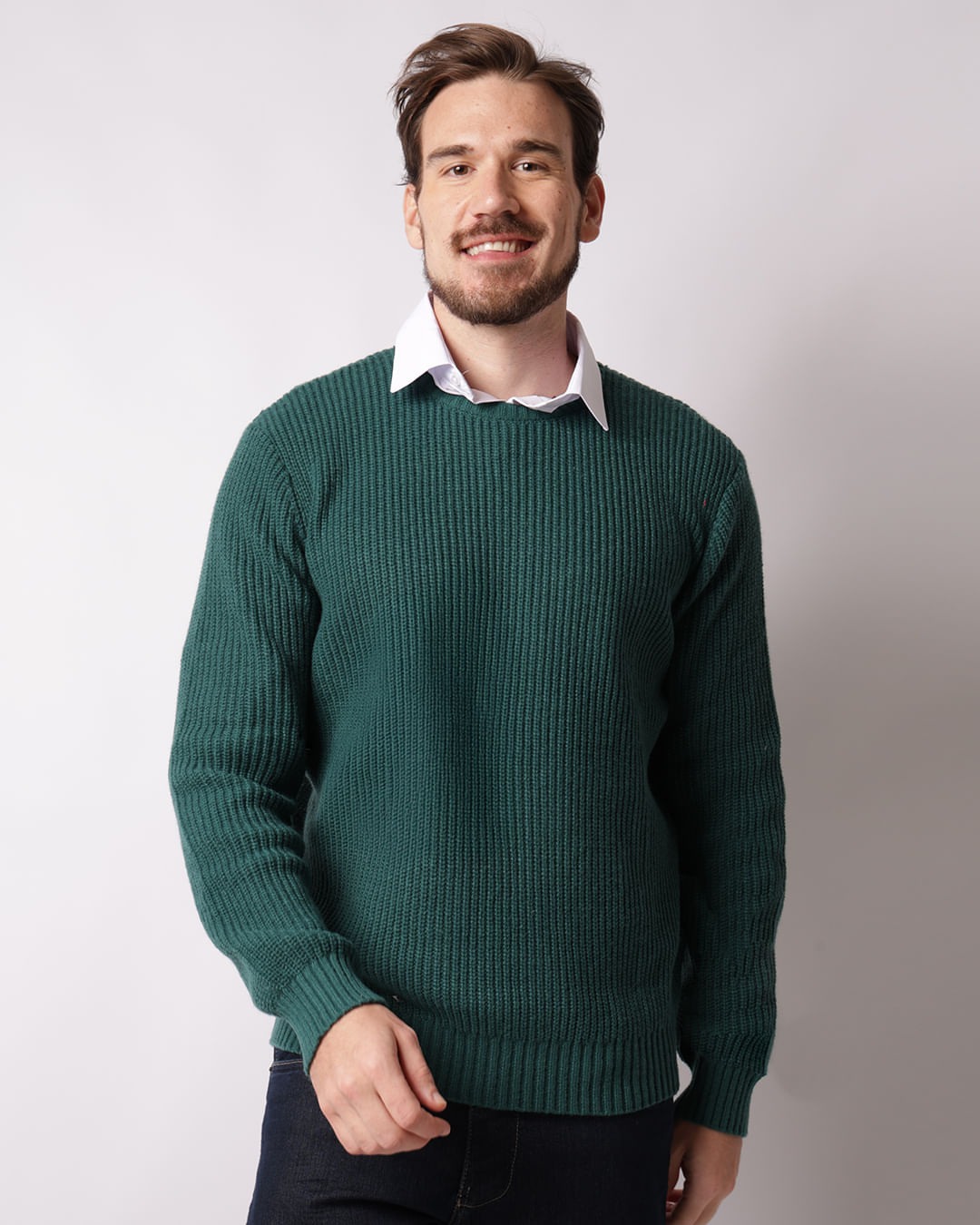 Tricot-Jacquard-Heavy-Solid-Vde---Verde