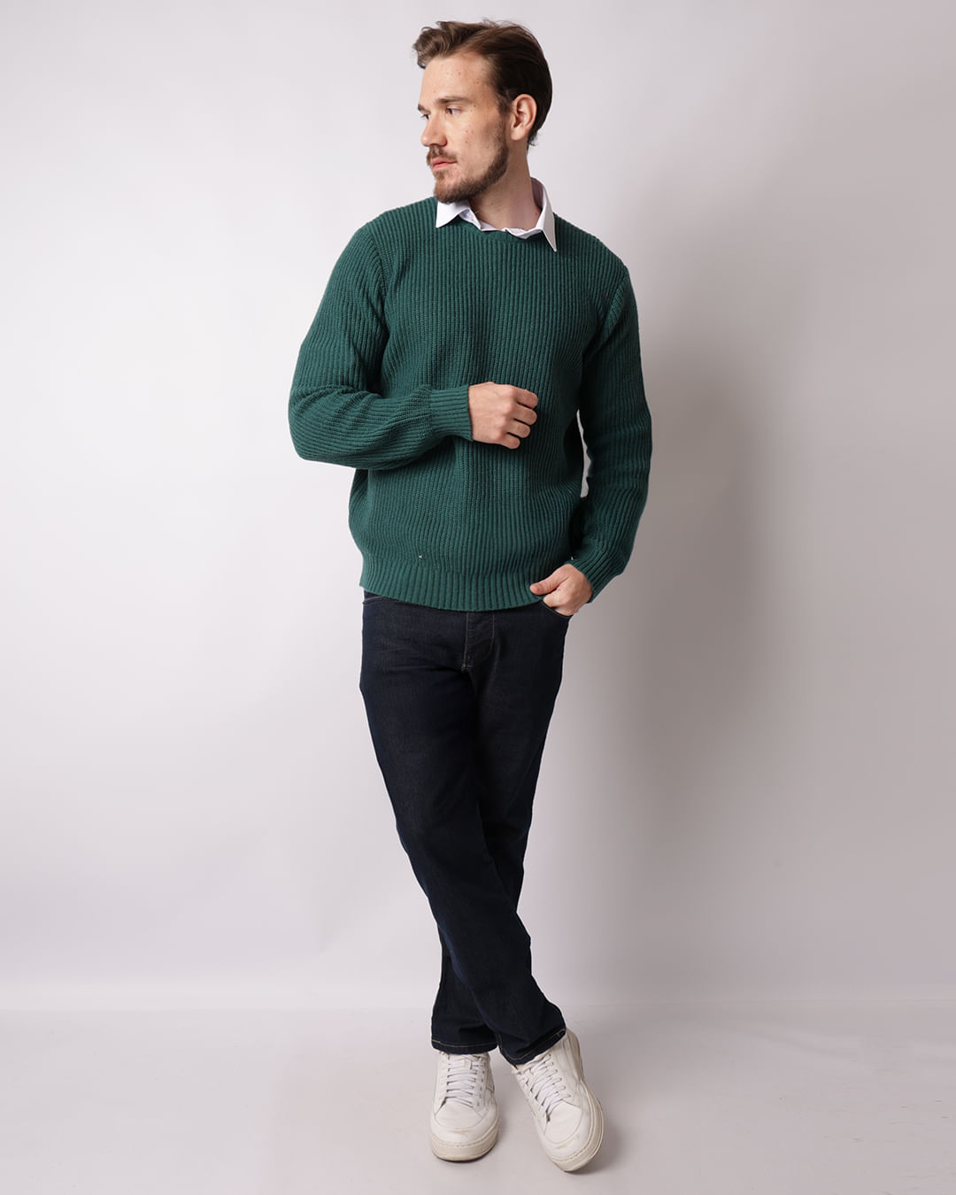 Tricot-Jacquard-Heavy-Solid-Vde---Verde