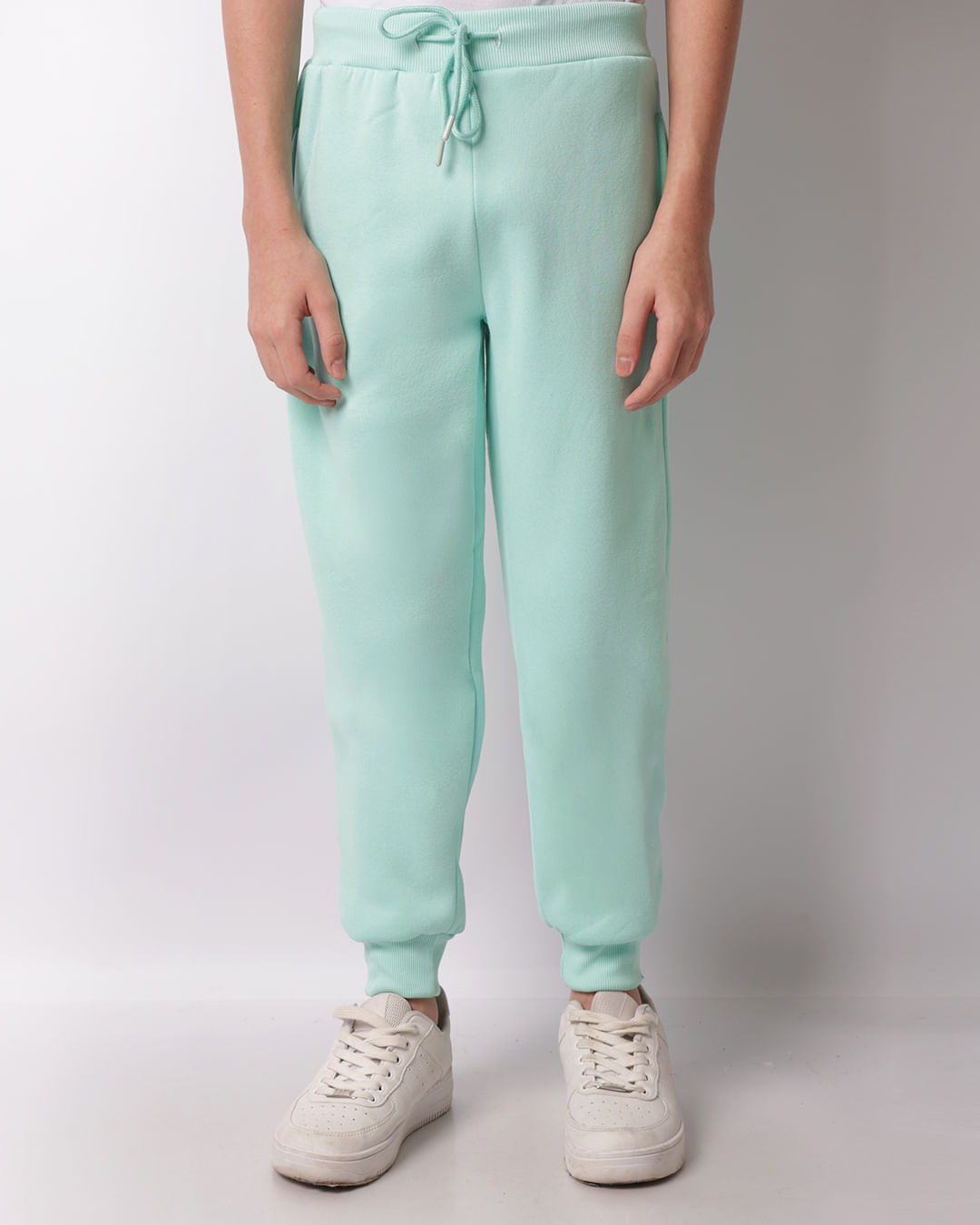 Calça Moletom Juvenil Jogger Verde Claro-1747666416758