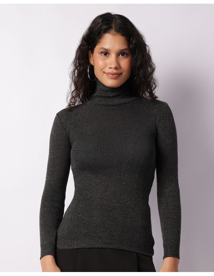Blusa-Tricot-Gola-Alta---Cinza-Escuro