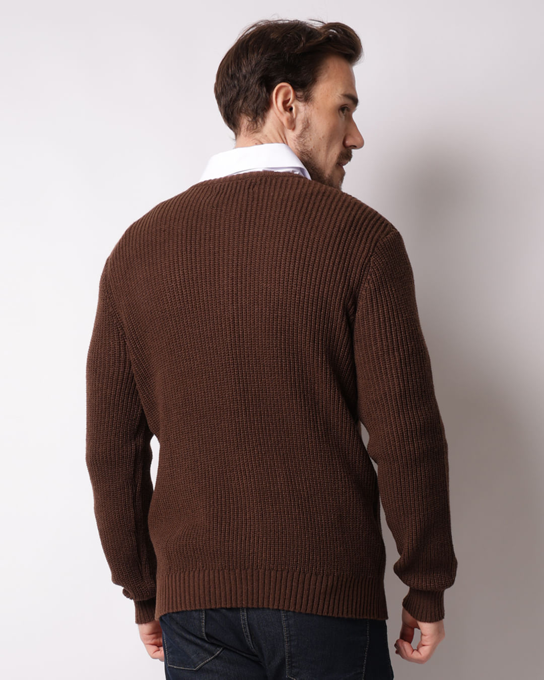 Tricot-Jacquard-Heavy-Solid-Marr---Marrom
