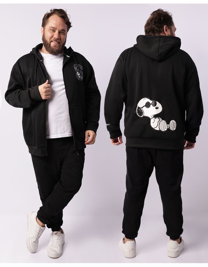 Moletom-Plus31-Canguru-Snoopy-Preto---Preto